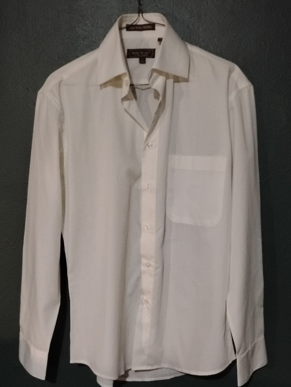 Men's White Dress Shirt - Classic Button-Up